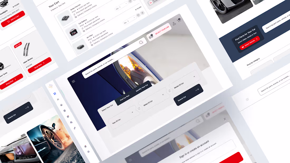 Cover image for Automotive Spare Parts E-commerce Platform
Designed