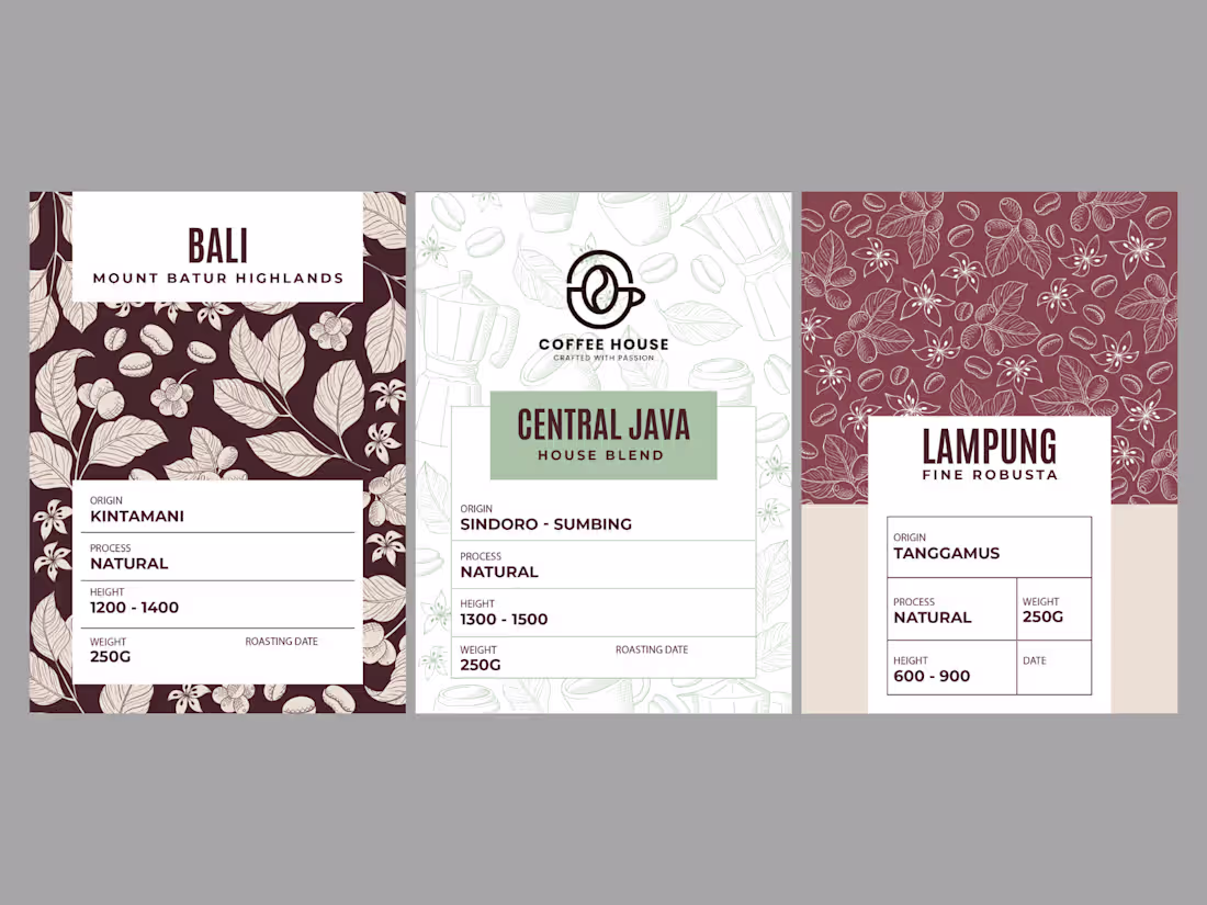 Cover image for Minimalist Whole Bean Coffee Packaging