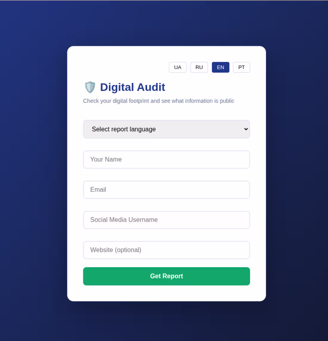 Cover image for Project Title:
AI-Powered OSINT Audit System
Automated