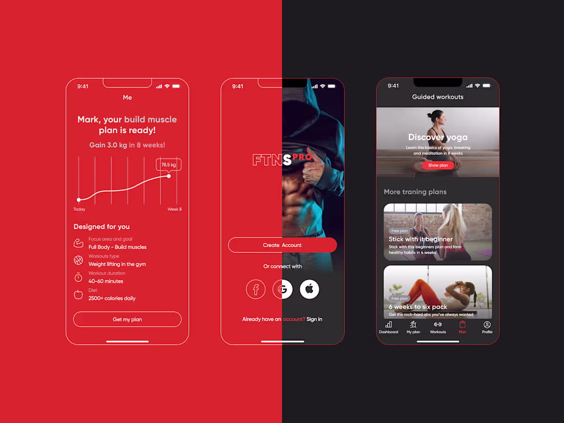 Cover image for Fitness mobile app