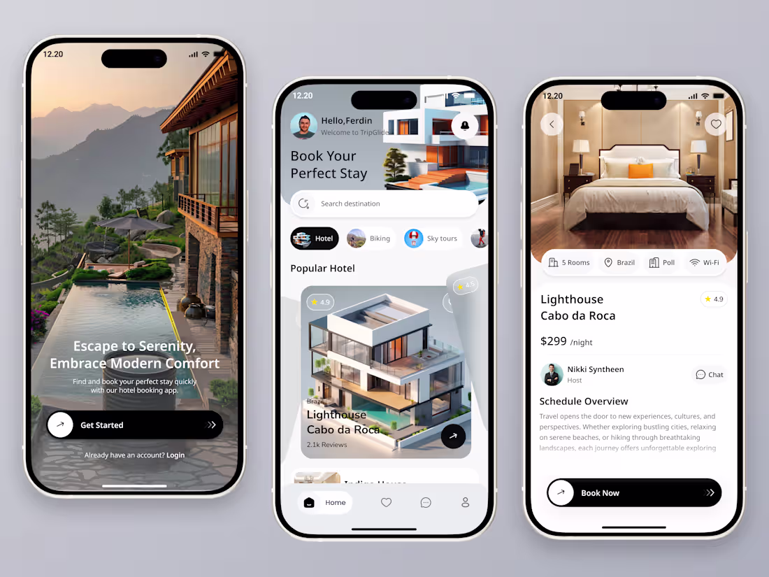 Cover image for Luxury Hotel Booking Mobile App