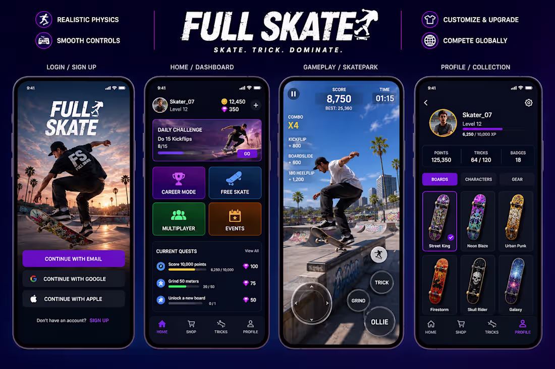 Cover image for Excited to present FULL SKATE