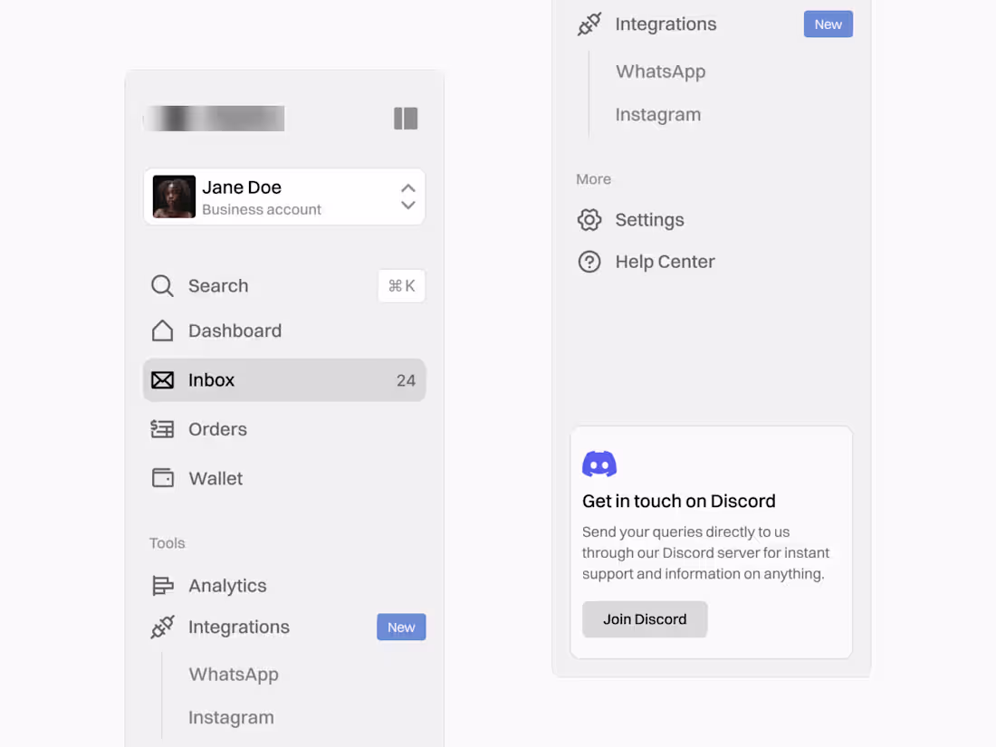 Cover image for Dashboard Sidebar design
