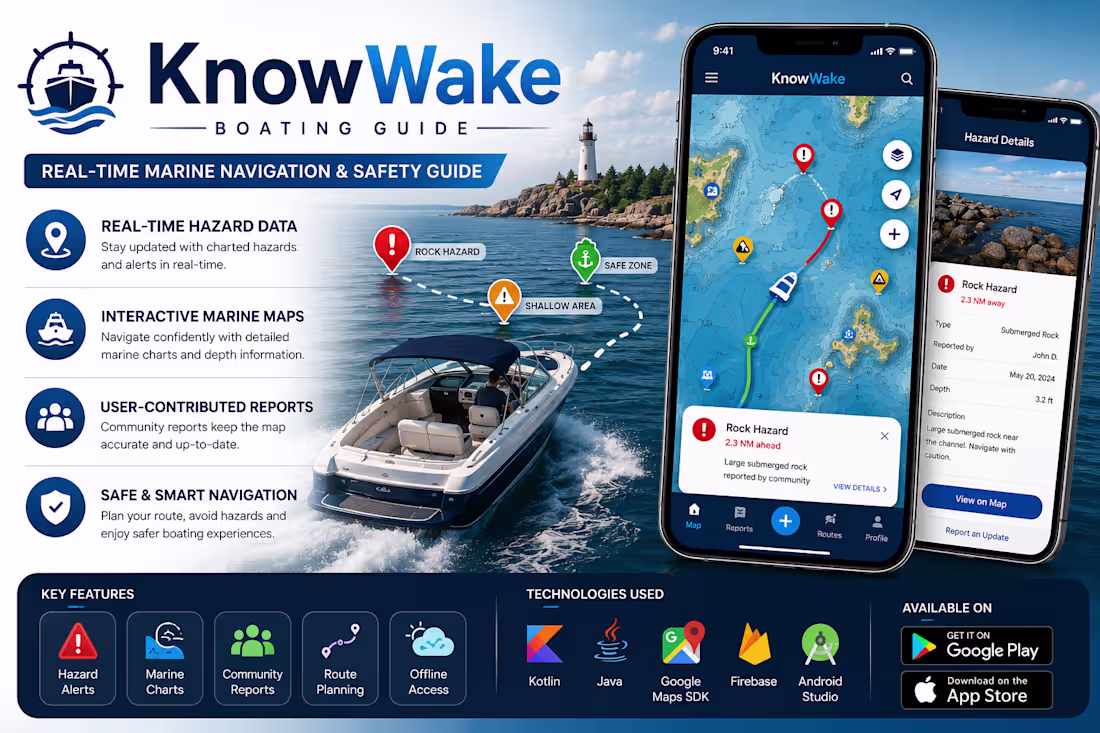 Cover image for Developed a marine navigation application