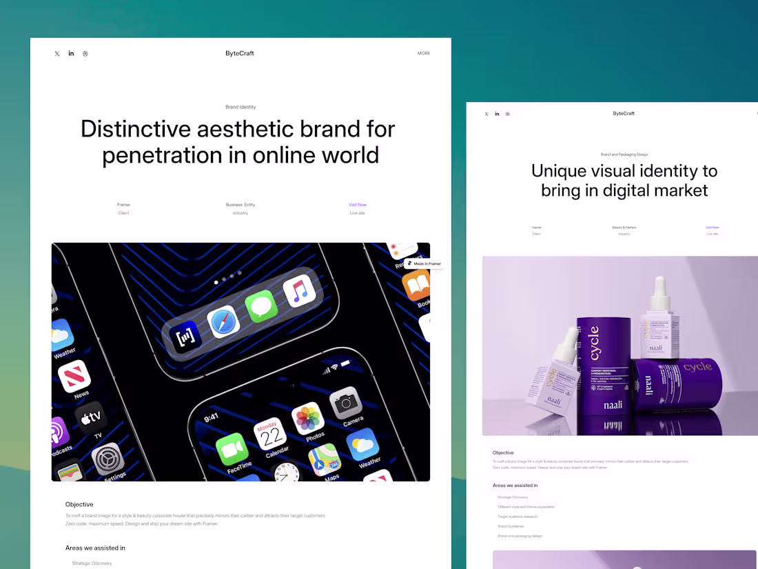 Cover image for Bytecraft Agency - Framer Template