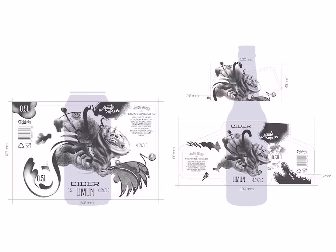 Cover image for Let me know what you think of the Monte Mare Cider labels! �...