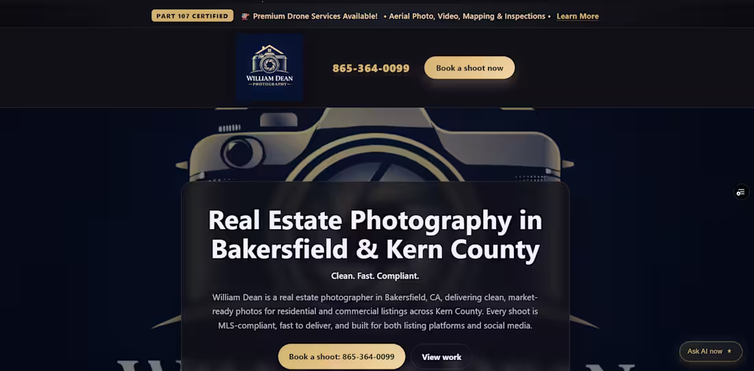 Cover image for William Dean's Real Estate photograph