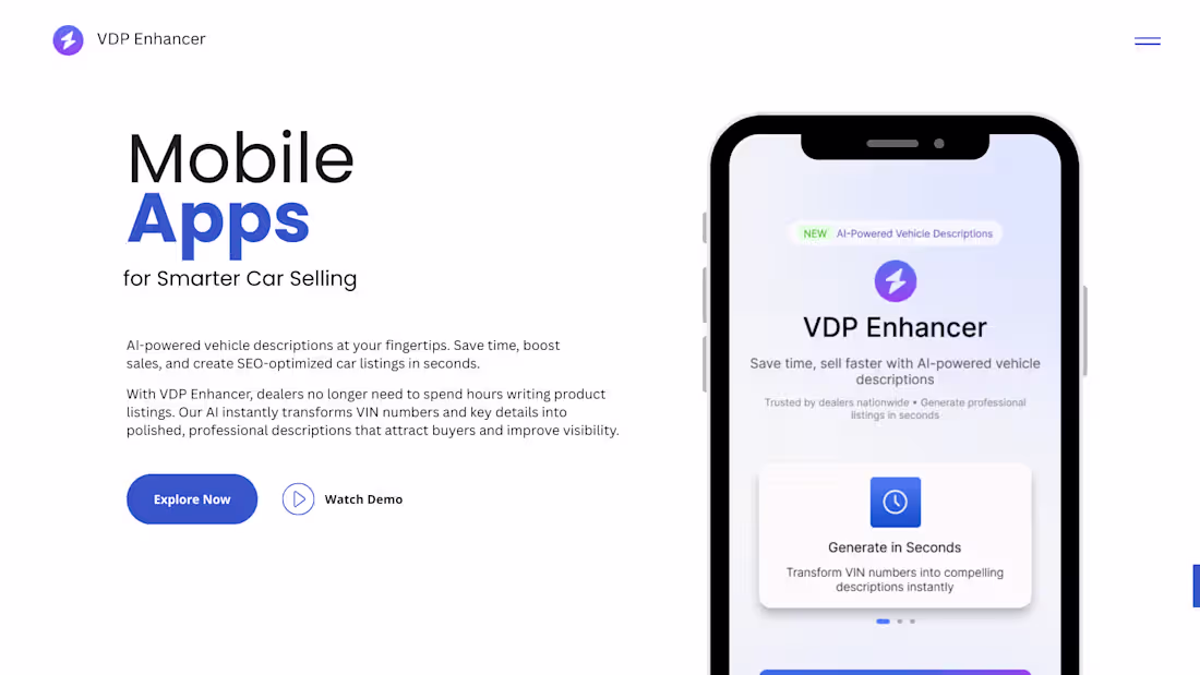 Cover image for AI-Powered Vehicle Description Generator (VDP