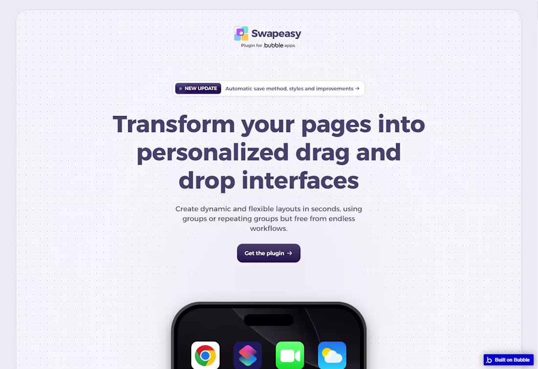 Cover image for Swapeasy - Drag and Drop Groups & RG [Plugin Bubble.io]