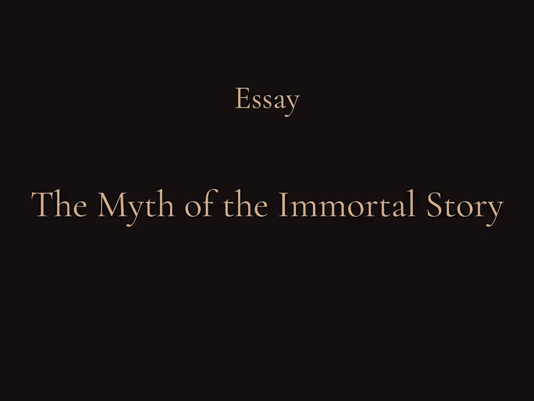 Cover image for A reflective essay exploring myth,