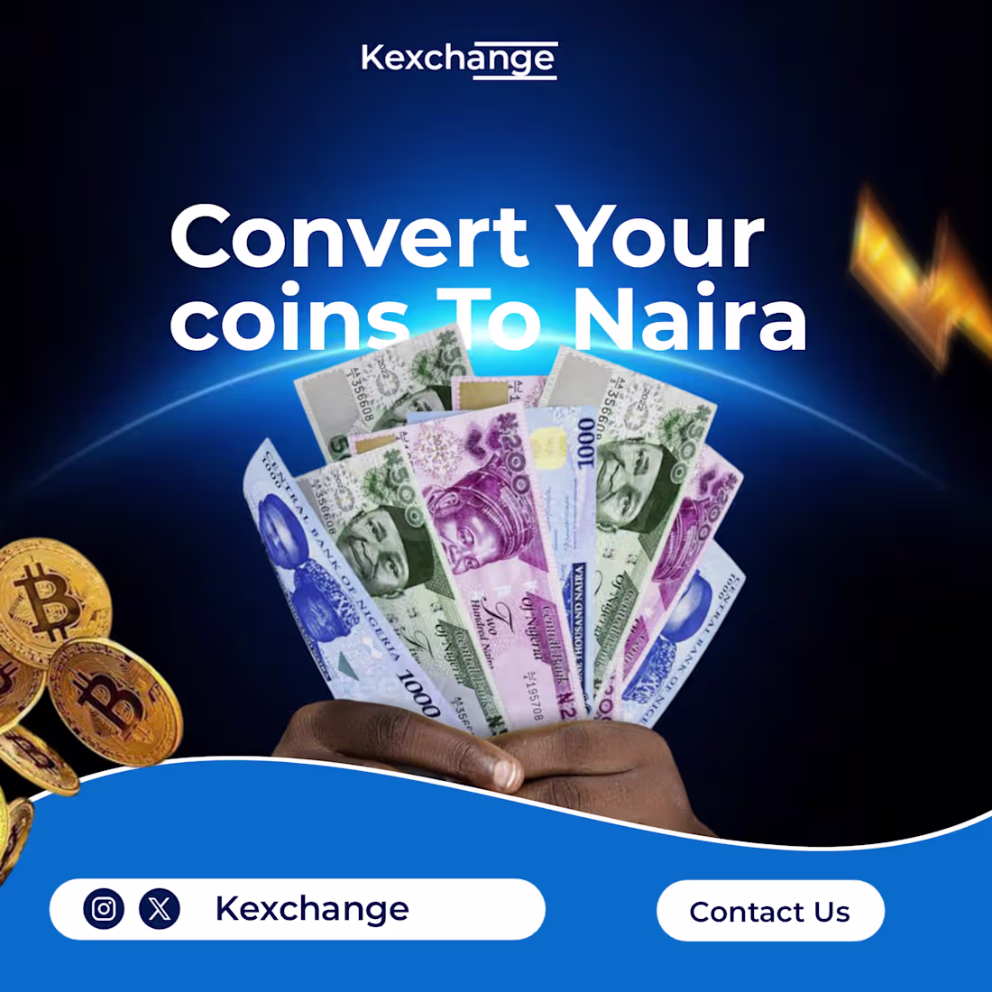 Cover image for Social Media designs For Kexchange, A Digital asset Brand 