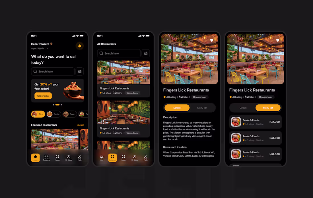 Cover image for Food ordering mobile app 