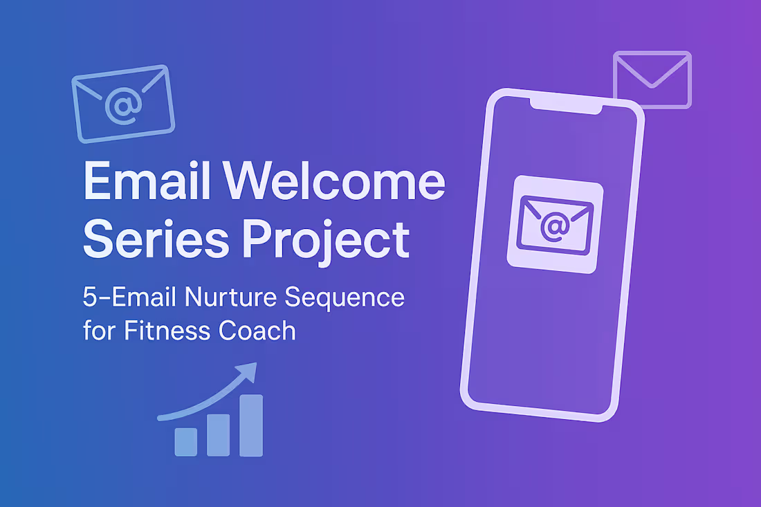Cover image for Email Welcome Series Project