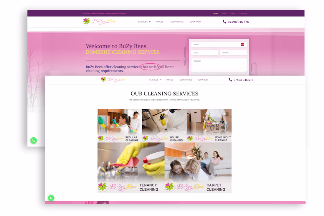 Cover image for Revamping Web Presence: Driving Engagement in Cleaning Services