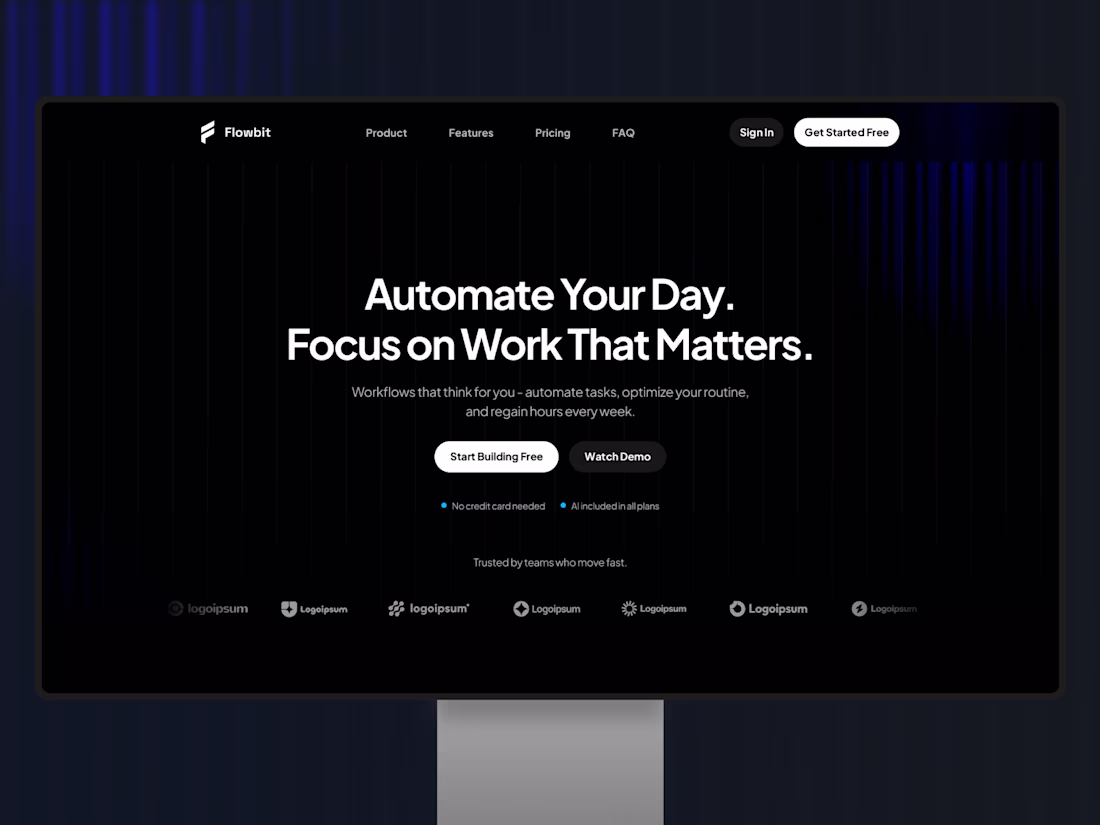 Cover image for Flowbit - Modern B2B SaaS