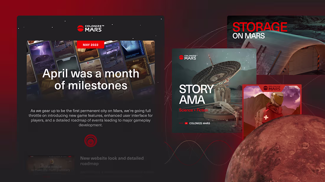 Cover image for Colonize Mars - Visual Assets on Behance
