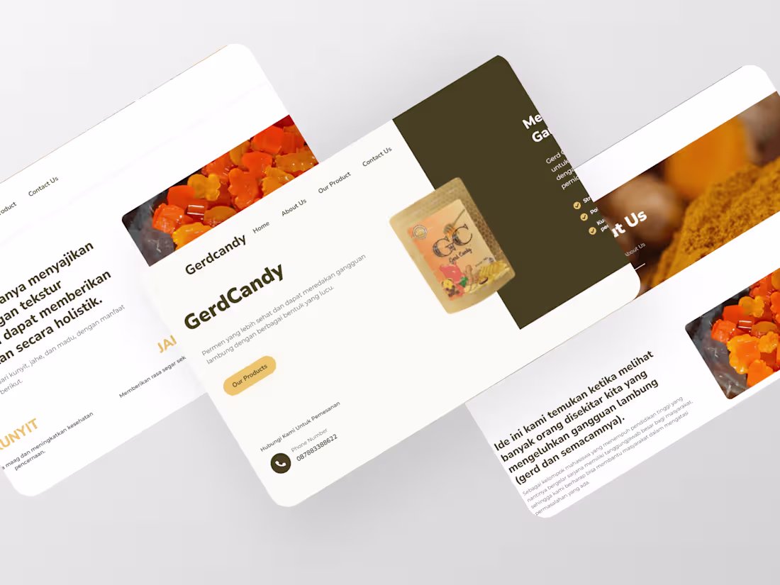 Cover image for GerdCandy.web.id - Website for Digestive Health Products