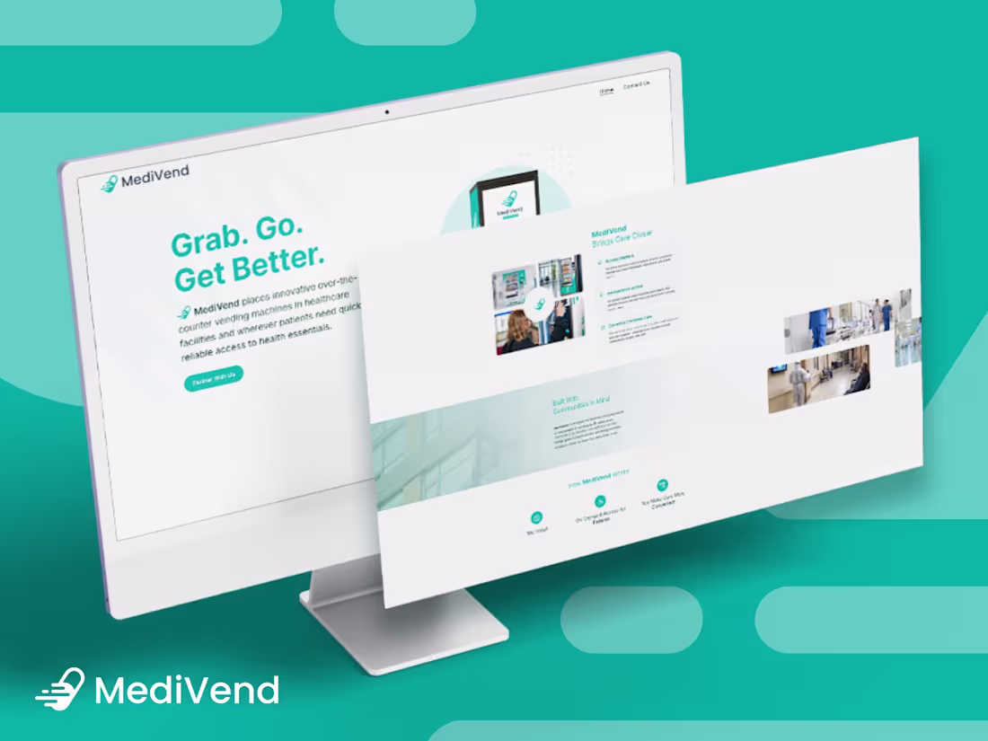 Cover image for ✔ Healthcare Vending Platform Website | MediVend
