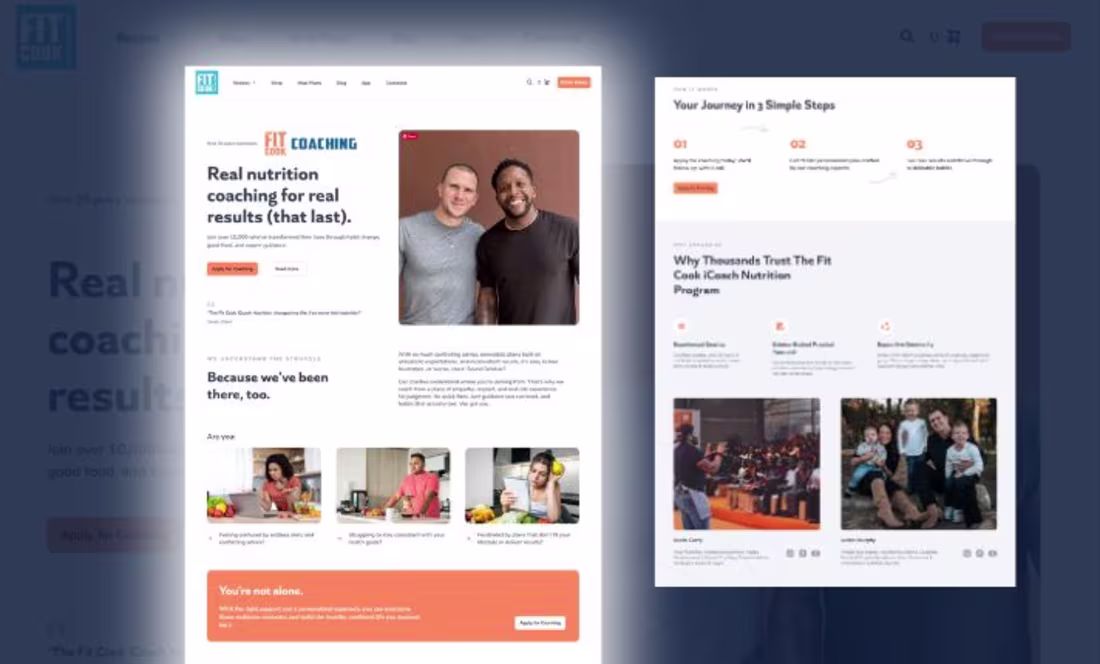 Cover image for Kajabi website landing page design