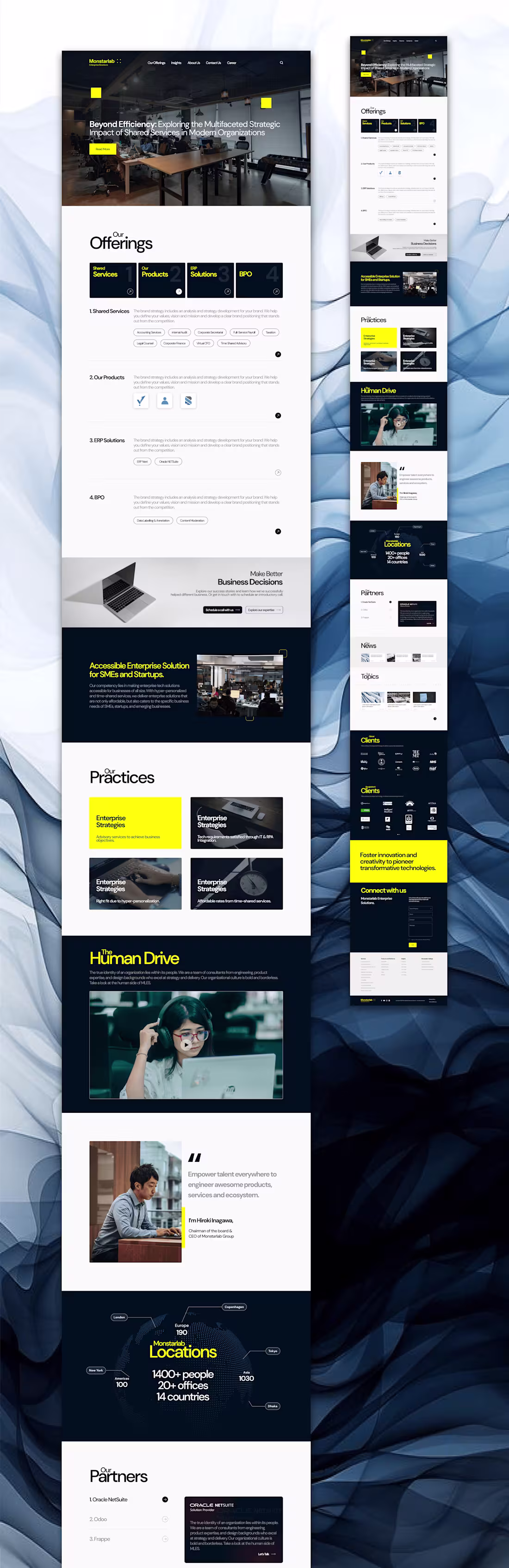 Cover image for Monstarlab Enterprise Solution Website Redesign UI
