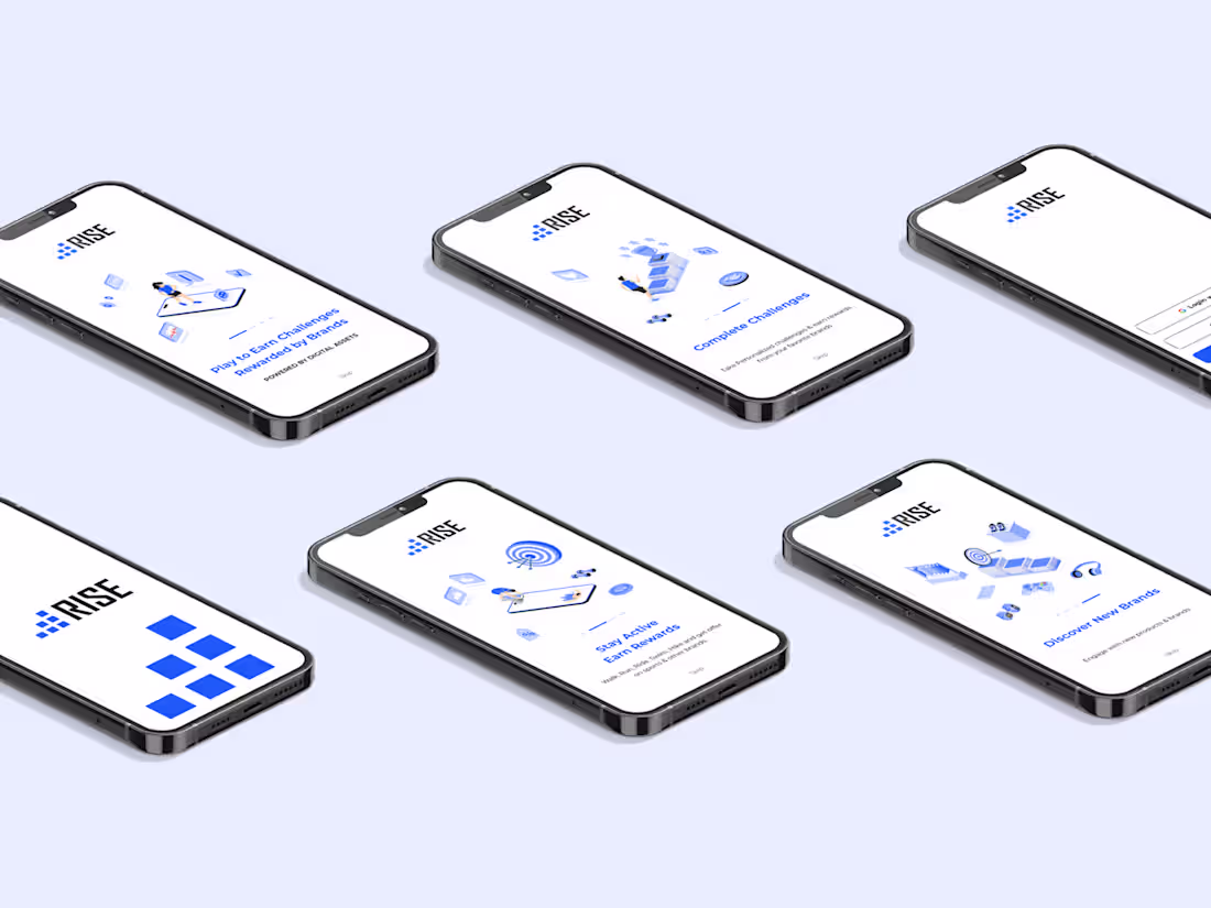 Cover image for RiseApp - Fitness App Design