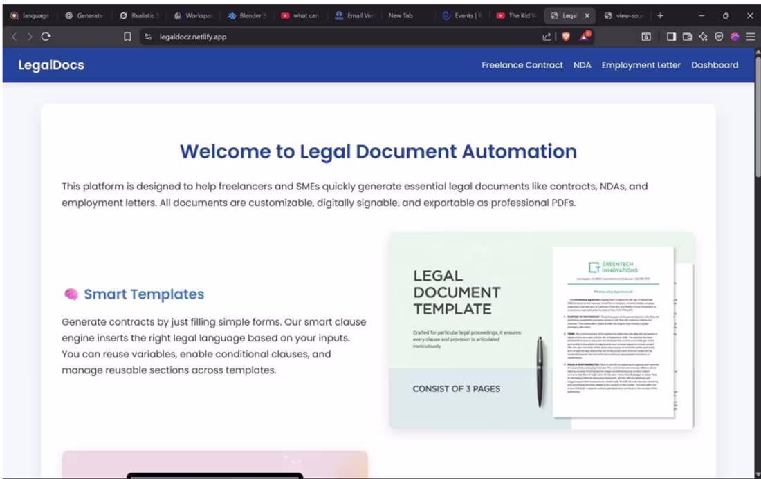 Cover image for I developed a Legal Document