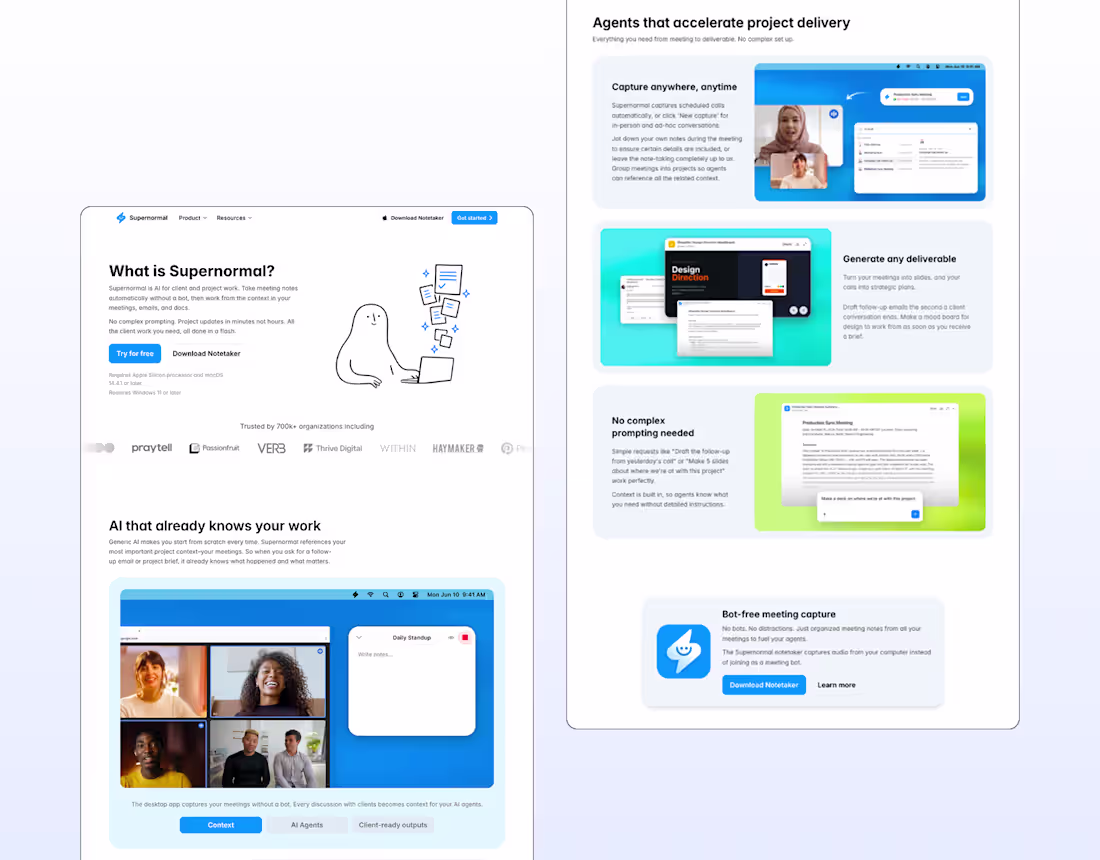 Cover image for Supernormal marketing site case study