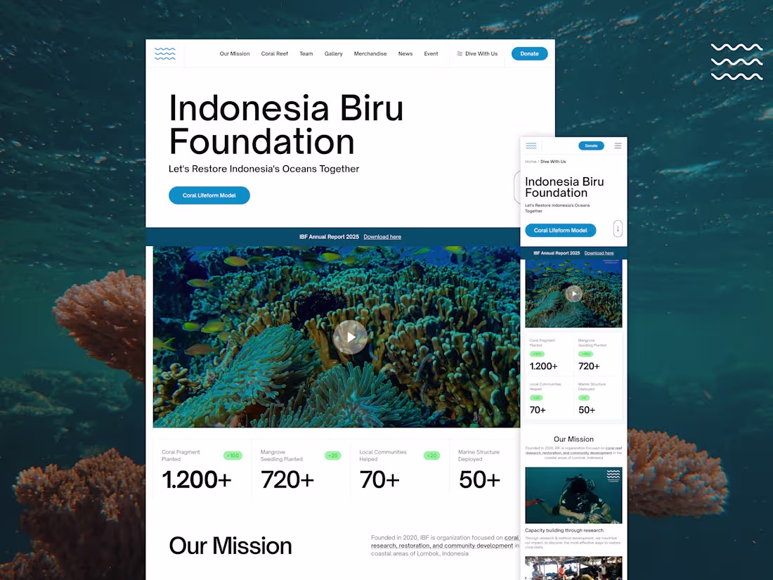 Cover image for Website for Coral Restoration Science and Engagement