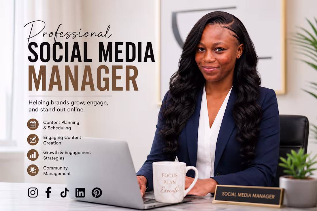 Cover image for A  social media manager and a content creator, video editing