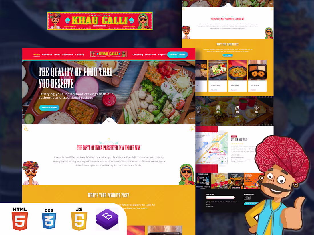 Cover image for Khau Galli Website