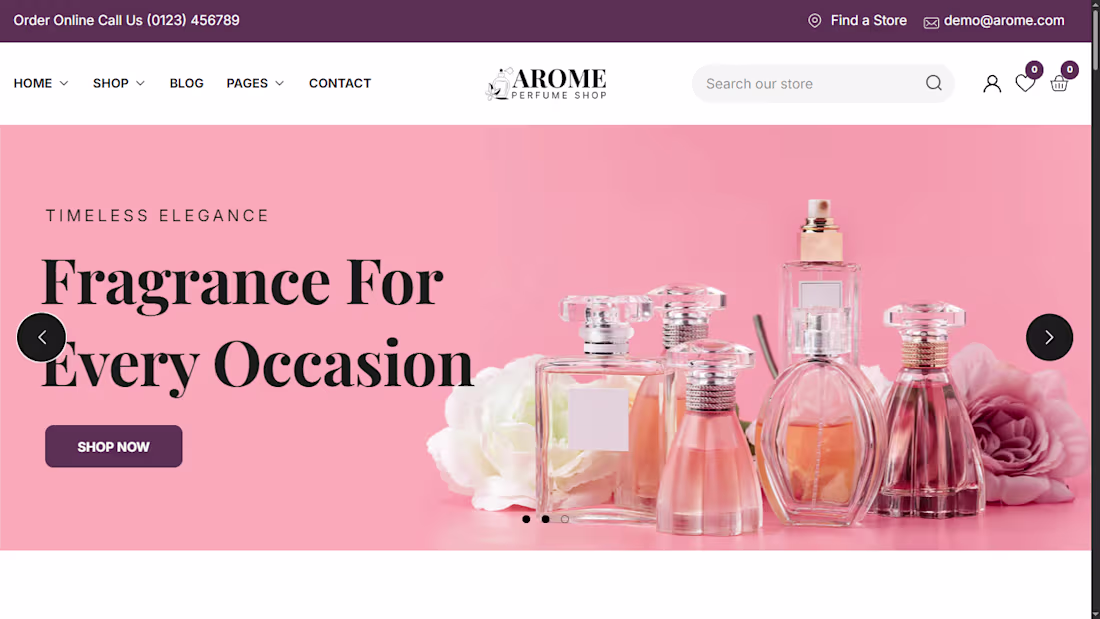Cover image for I design Arome Perfume Shopify
