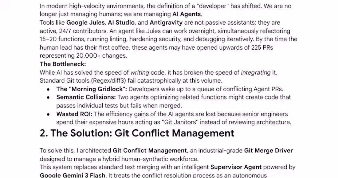 Cover image for Git Conflict Management System for AI-Human Integration