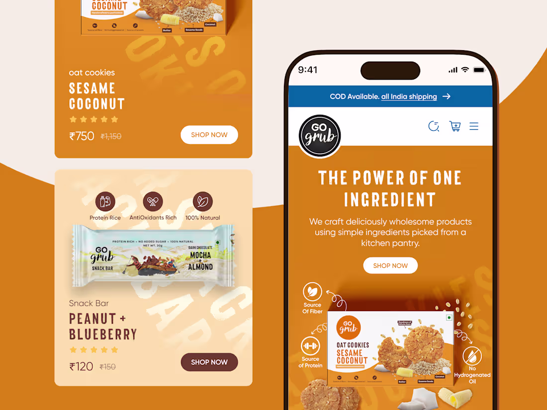 Cover image for Mobile UI design for Go