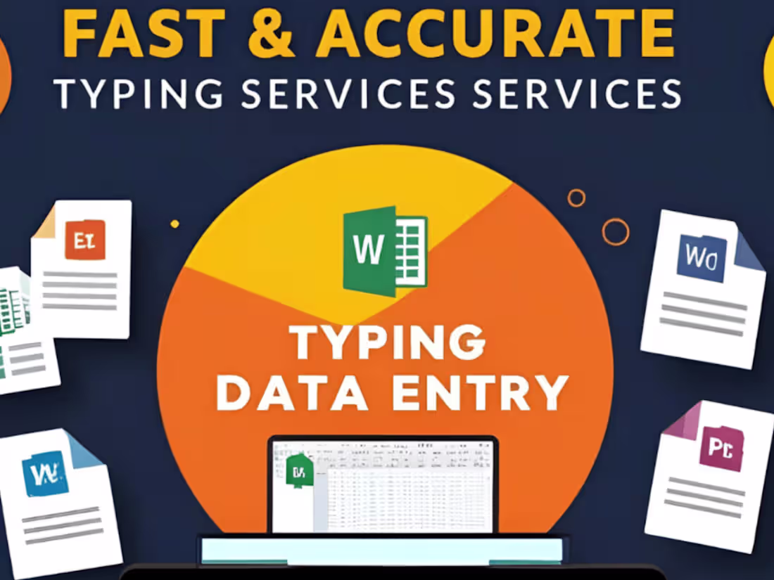 Cover image for Your trusted typist and data entry expert