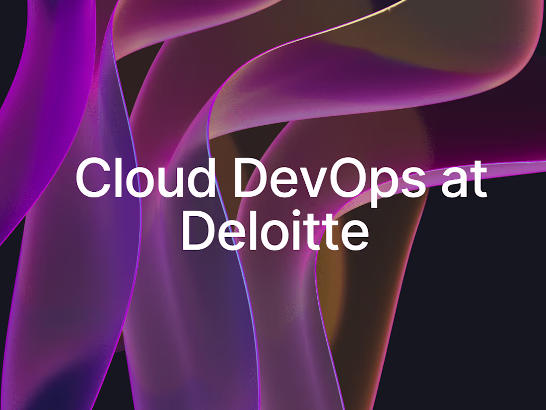 Cover image for AWS DevOps Engineer at Deloitte