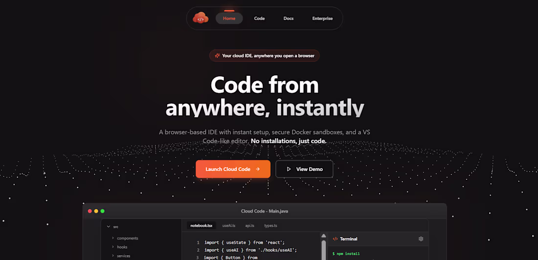 Cover image for Built a modern SaaS landing