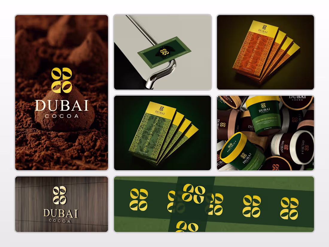 Cover image for Logo & Brand Identity Designed for Dubai Cocoa.
