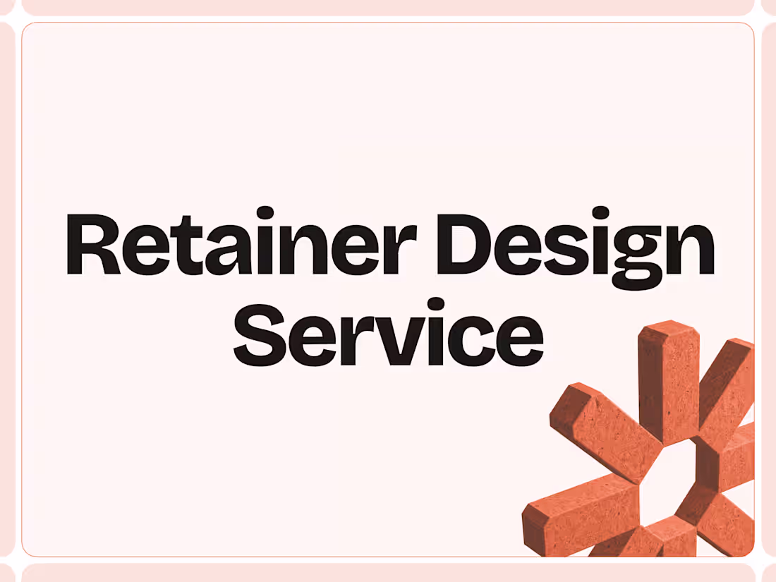 Cover image for 💿 Retainer Design Services