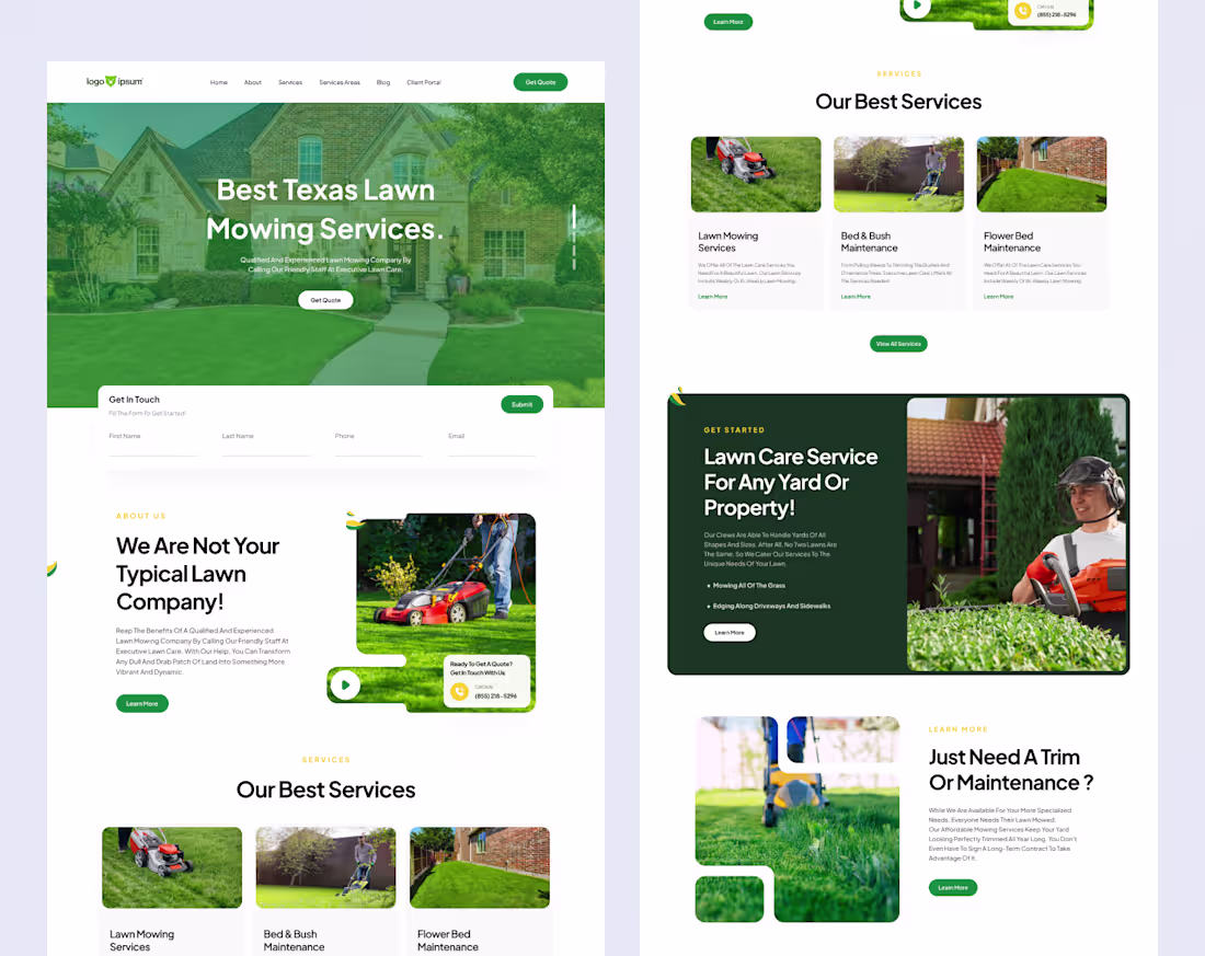 Cover image for Hey Creative People! 👋 I recently designed this lawn care w...