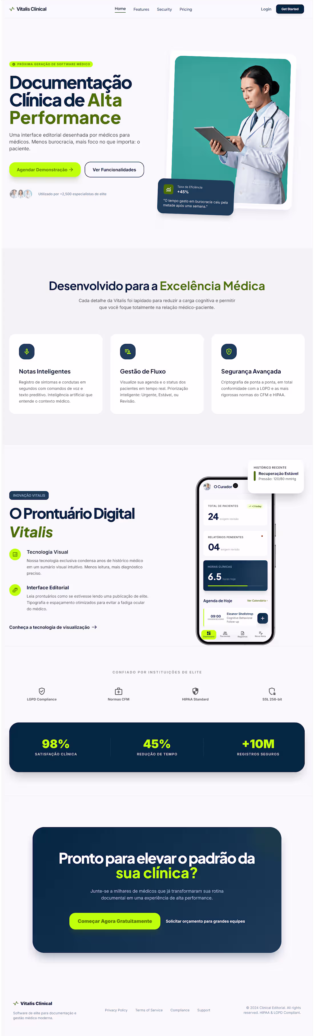 Cover image for Vitalis Clinical - Mobile app UX/UI