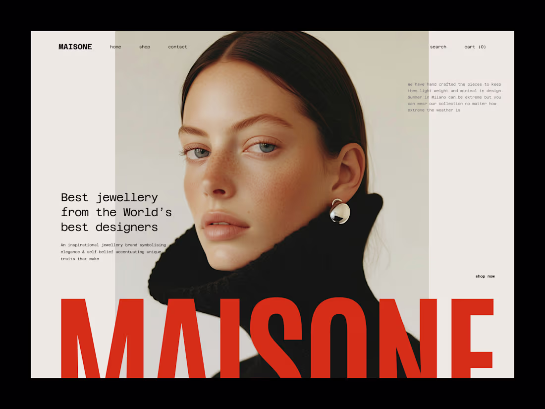 Cover image for Maisone – Luxury Jewellery E-commerce