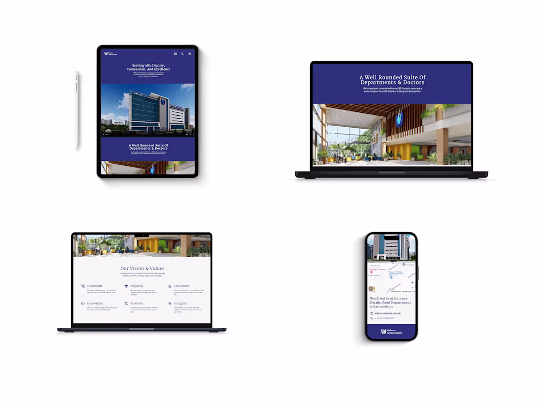 Cover image for Wellcare Health Branding + Custom Website