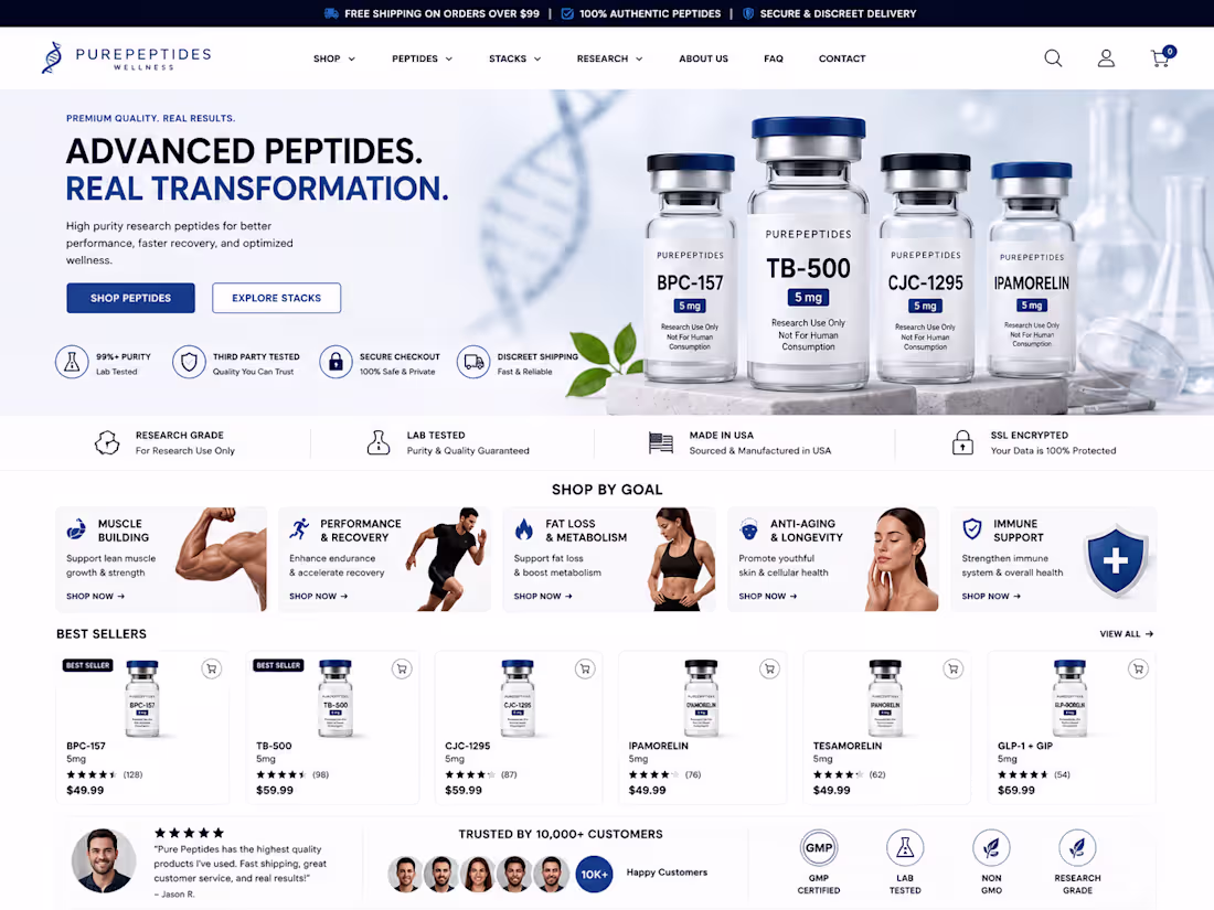 Cover image for Shopify Peptide & Wellness Store