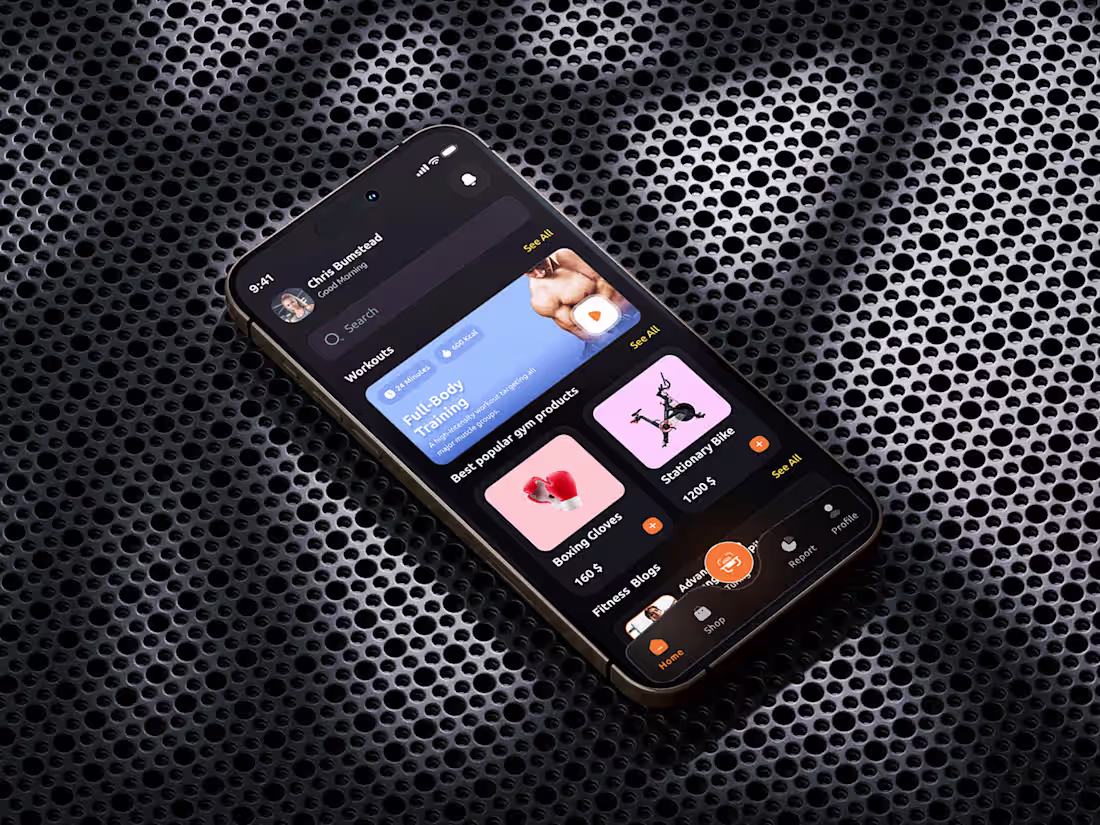 Cover image for Premium Fitness Mobile App UI/UX Design
