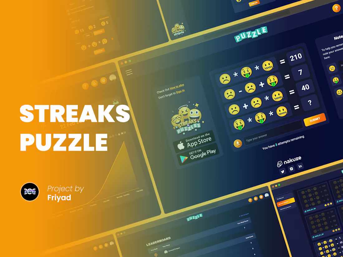 Cover image for Streaks Puzzle | Puzzle Game | Full Stack Development