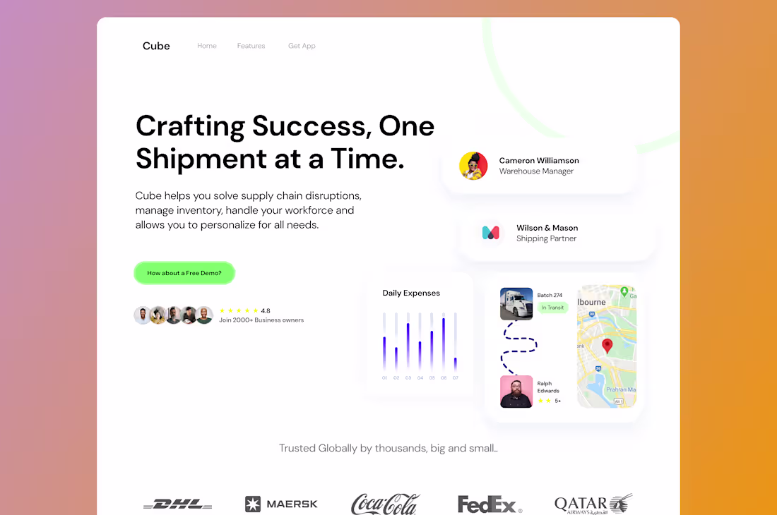 Cover image for UX/UI Design for Logistics Web Application