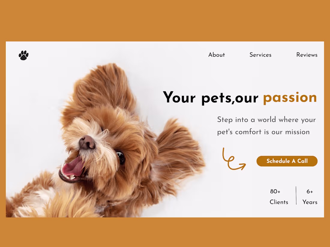 Cover image for Responsive Web Design for Pet service Website