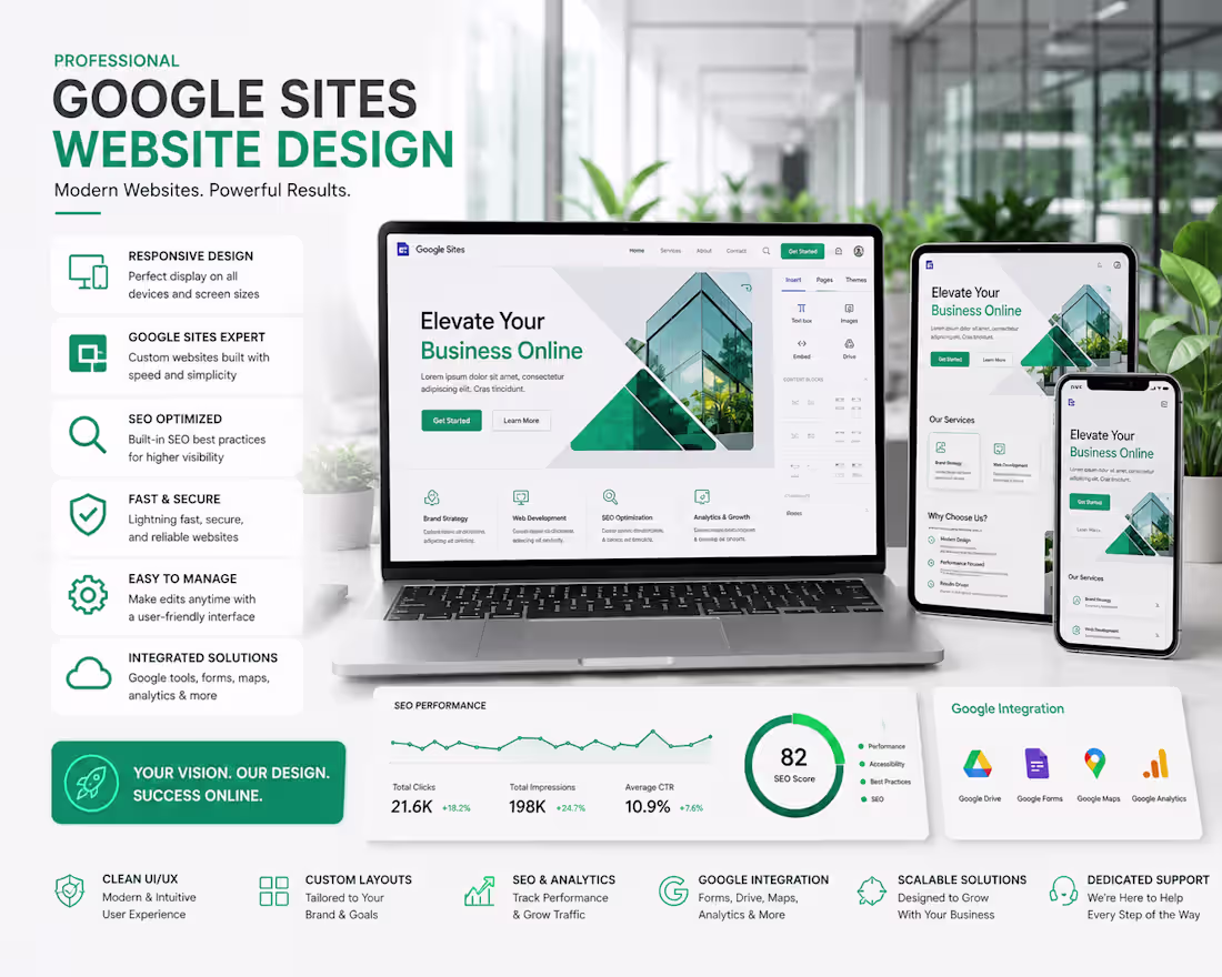Cover image for I Will Design a Professional Google Sites Website