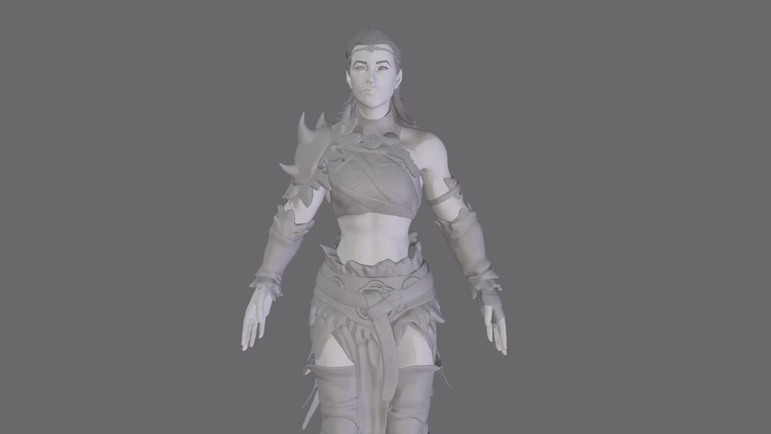 Cover image for Woman Warrior/Vikinga -  Challenging 3D Modeling Project