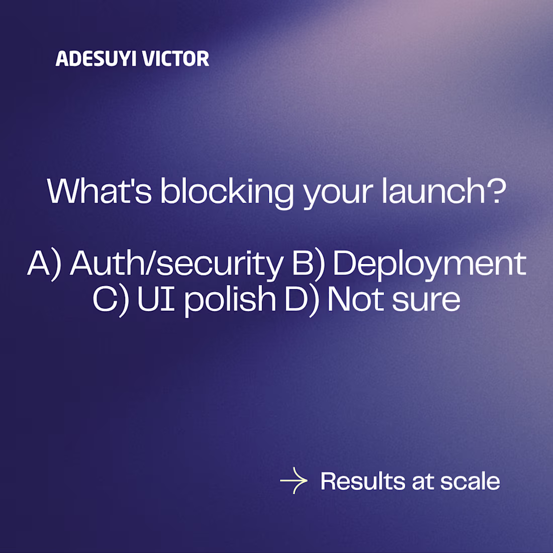 Cover image for Quick poll

What's actually holding your